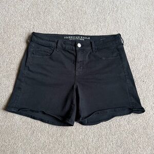 American Eagle 14 Midi Shorts Super Stretch Black